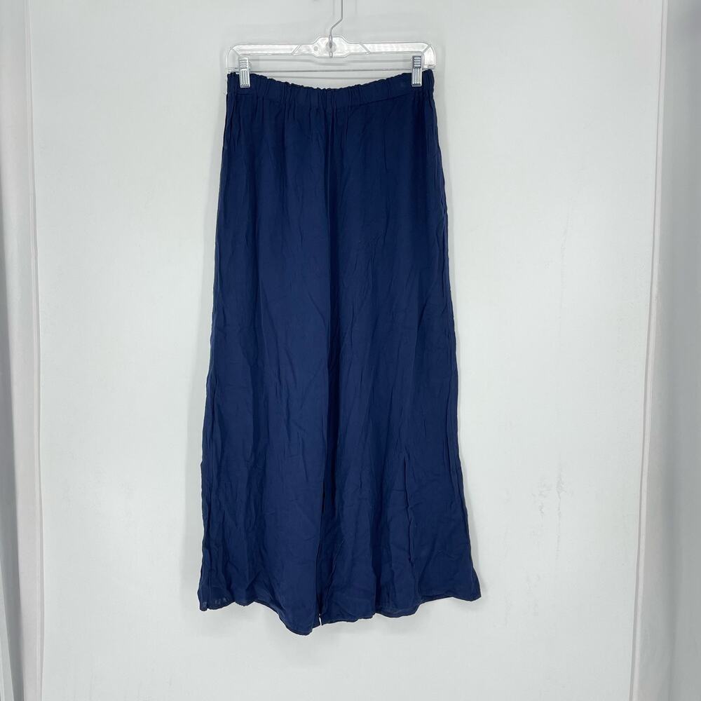 Rue21 High Rise Wide Leg Navy Pants Size Large - Picture 2 of 6